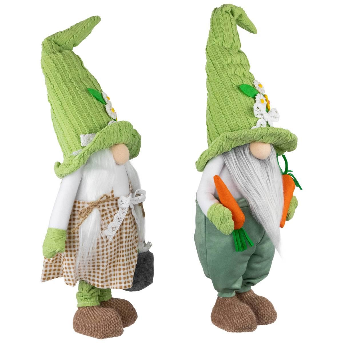 Northlight Seasonal Gardening Gnomes Easter Figurines - Set of 2