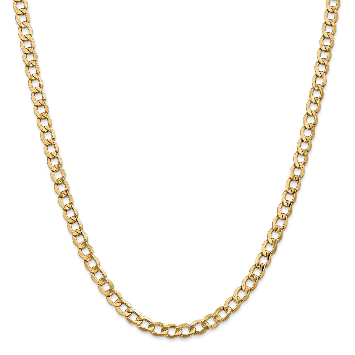 Gold Classics™ 5.25mm. 14k Semi Solid Curb Link Bracelet