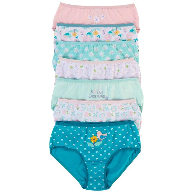 Girls René Rofé® Betty 7pk. Floral Underwear
