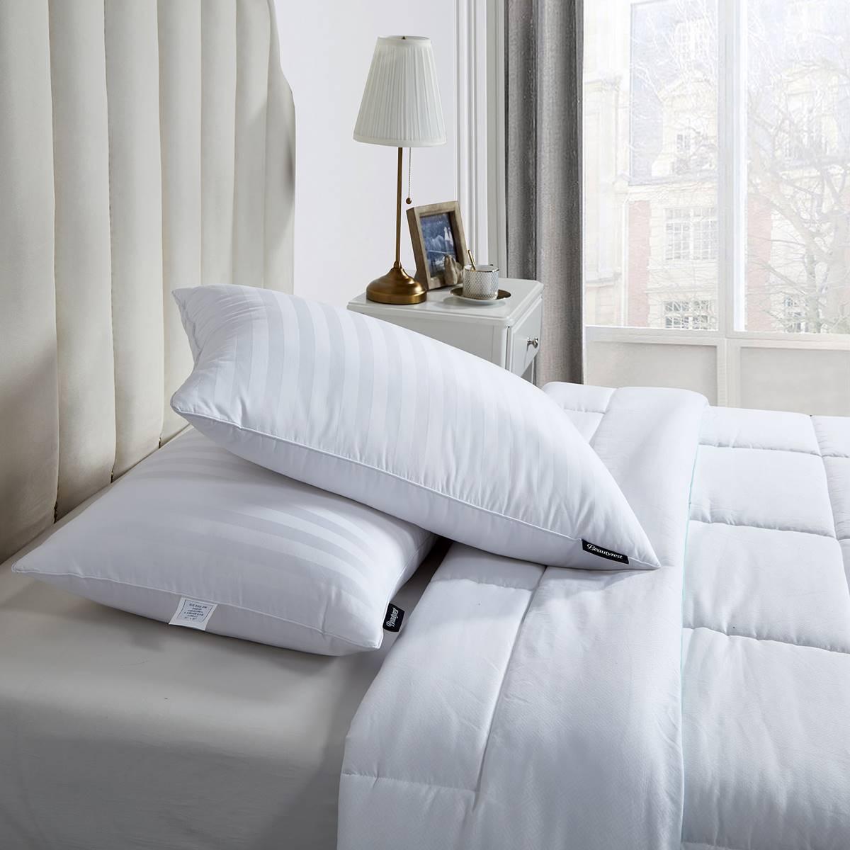 Beautyrest® Medium Firm 500TC 2pk. Goose Feather Down Pillow