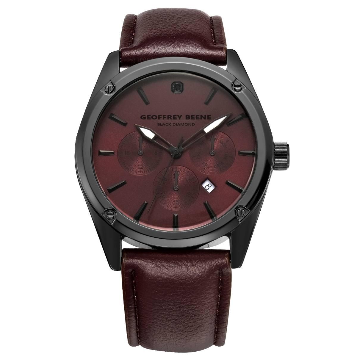Mens Geoffrey Beene Black Diamond Watch - GBC0019GURD