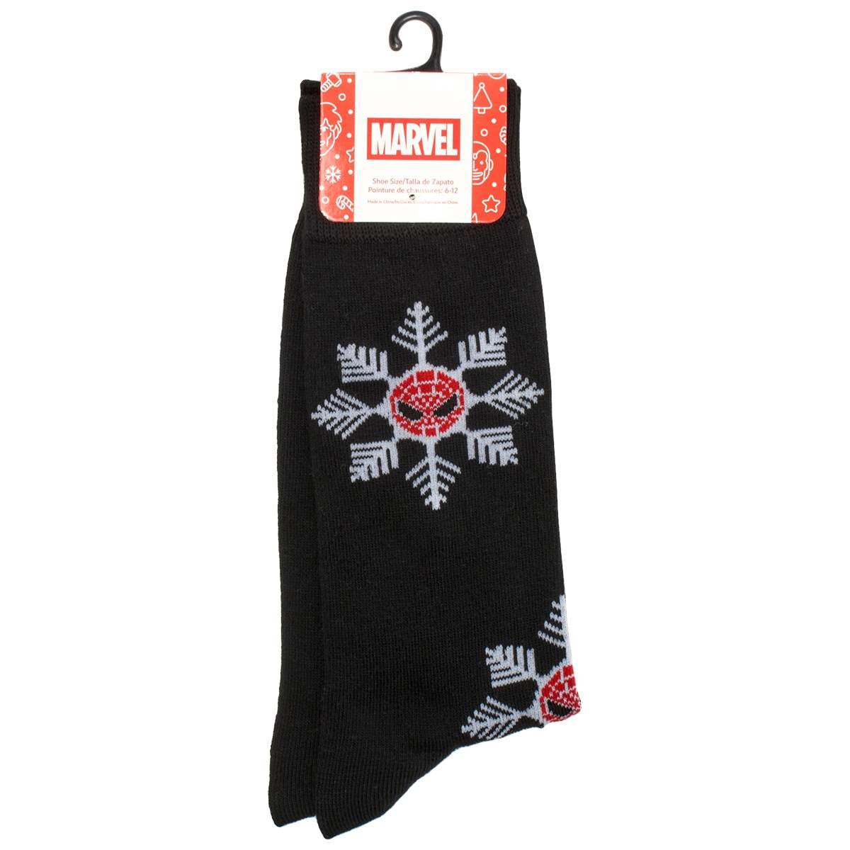 Mens Centric Brands Spider-Man Festive Crew Socks