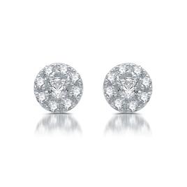 Nova Star® Sterling Silver 1/4ctw. Lab Grown Diamond Earrings