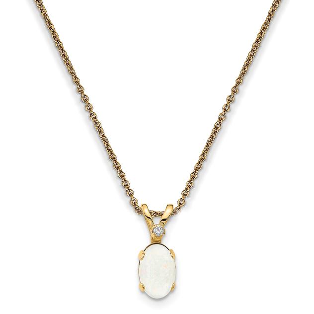 Gemstone Classics™ 14kt. Yellow Gold October Birthstone Necklace