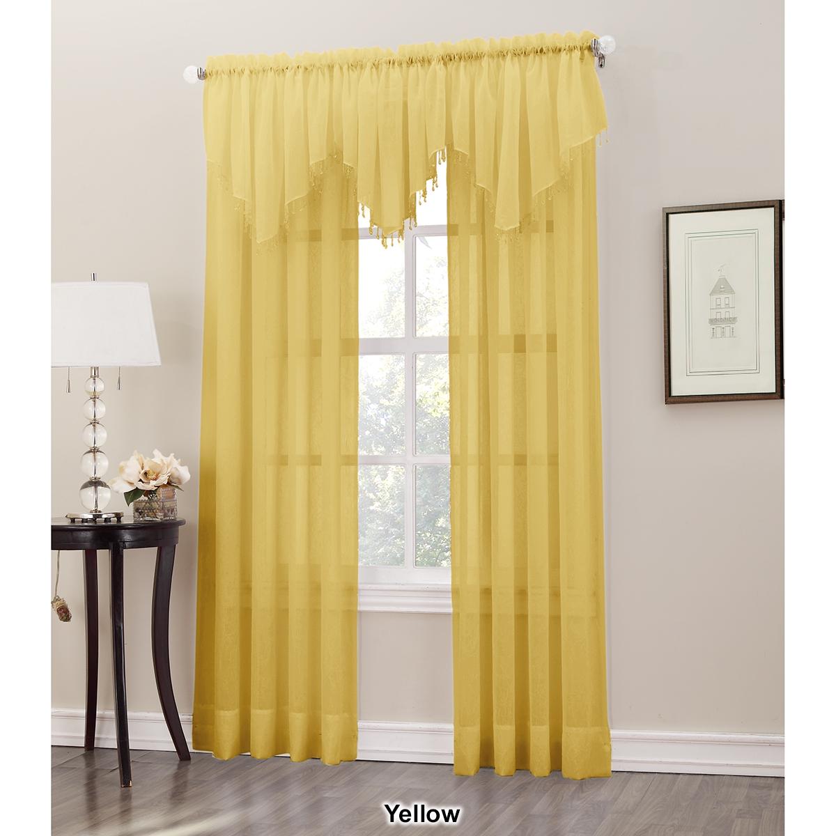 Erica Crushed Voile Ascot Valance- 51x24
