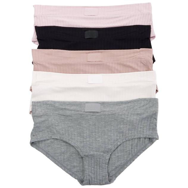 Womens Danskin 5pk. Rib Boyleg Boyshort Panties - DS3309-5PKH