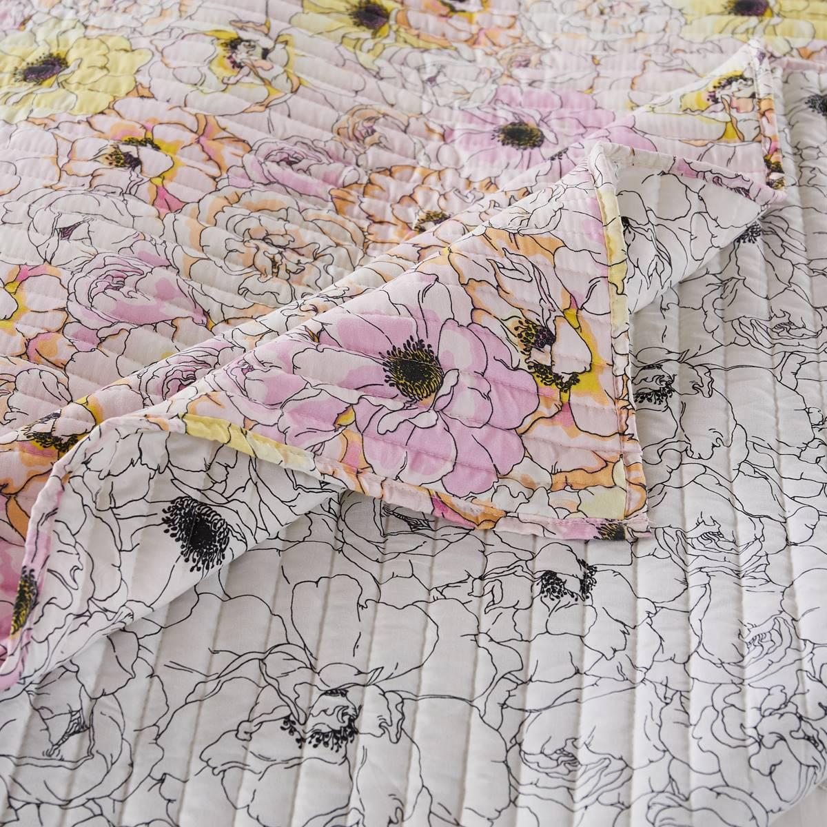 Greenland Home Fashions™ Misty Bloom Reversible Quilt Set