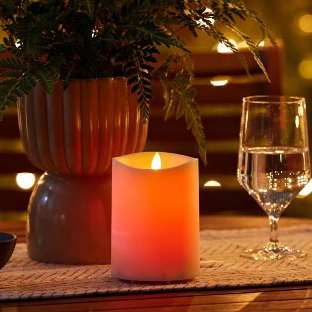 Color Change 5.3in. Pillar Candle with Remote