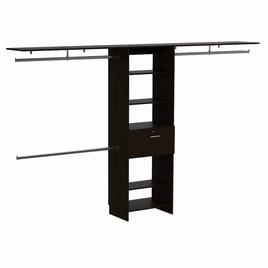 FM FURNITURE Broncos Dark Walnut 3 Drawers Closet