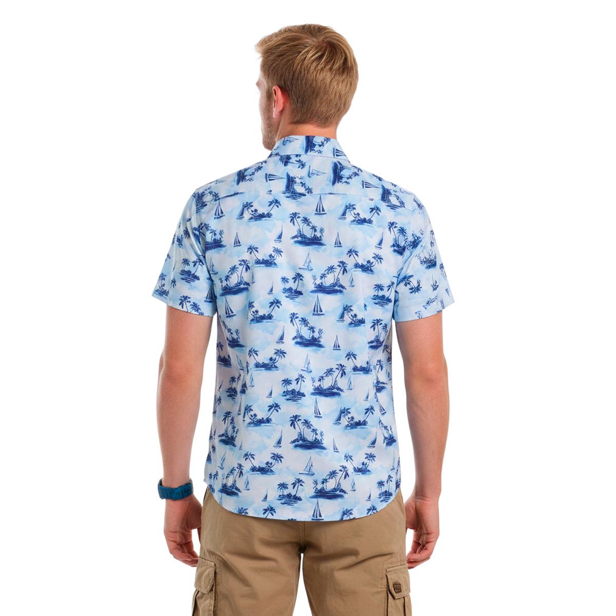 Mens Chaps Performance Button Down Shirt - Sail Away