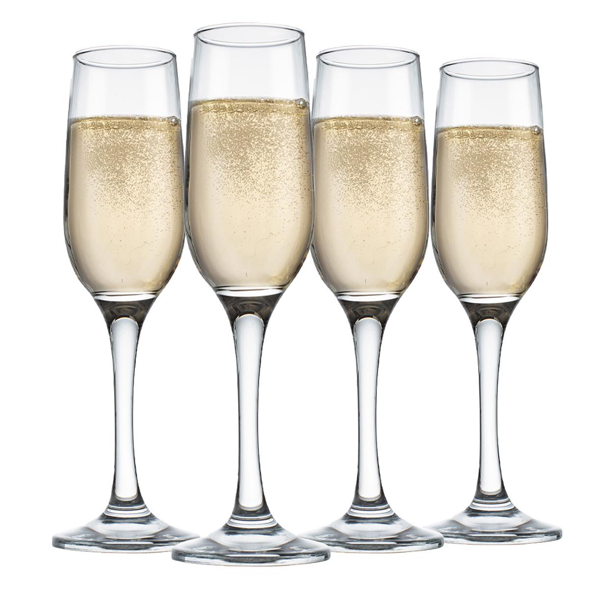 Home Essentials Basic Champagne Flutes -  Set of 4