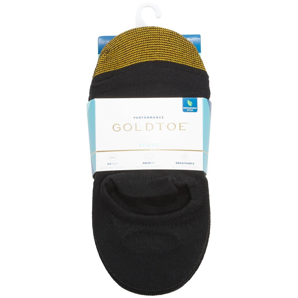 Womens Gold Toe(R) 6pk. Ultra Low Henley Tab Liner Socks