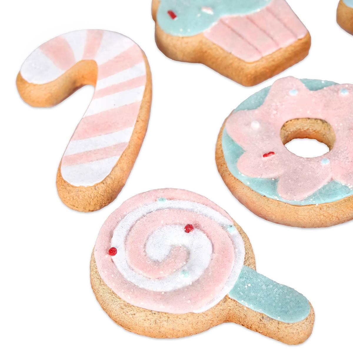 National Tree 8in. Pastel Gingerbread Ornaments