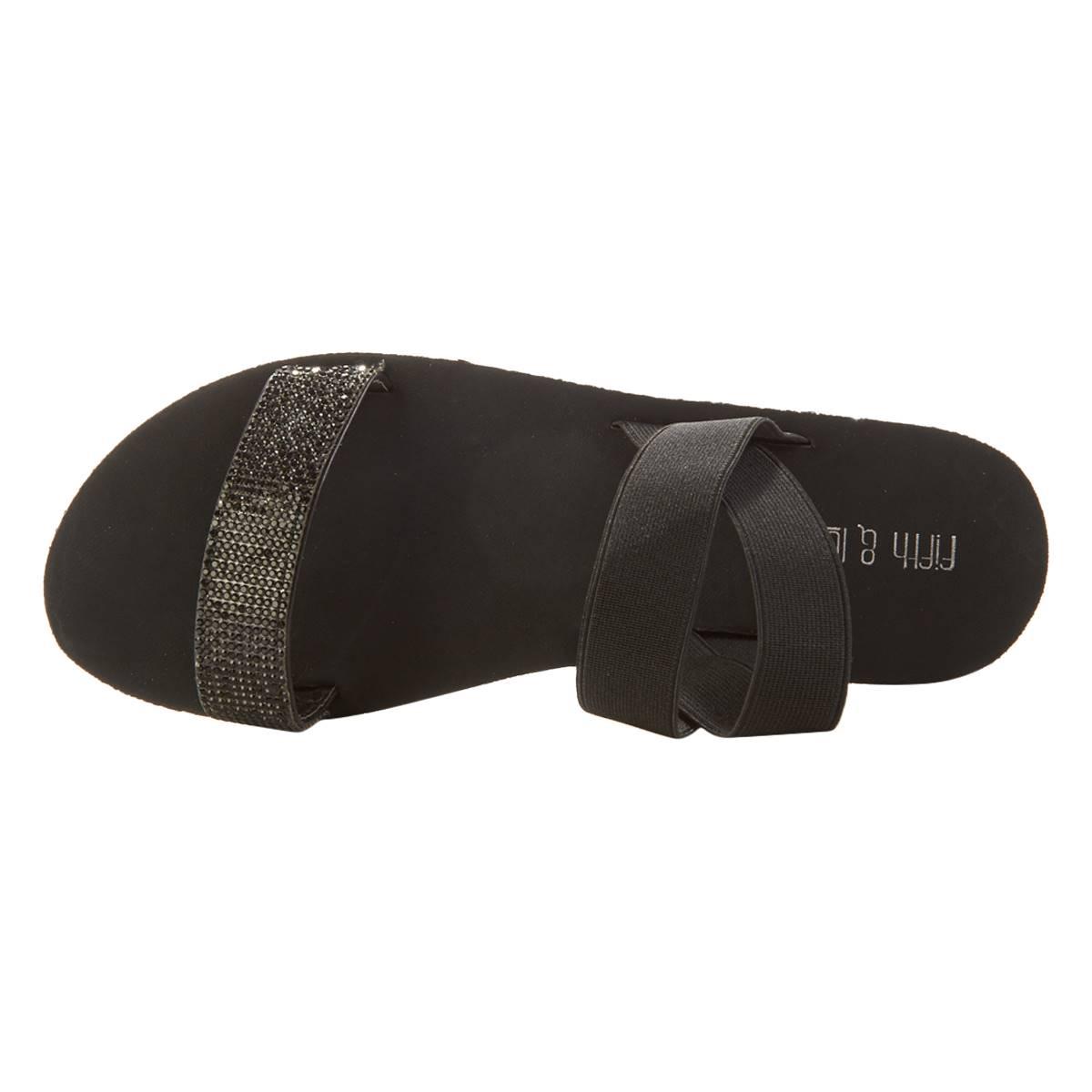 Womens Fifth & Luxe Rhinestone Sandals with Backstrap