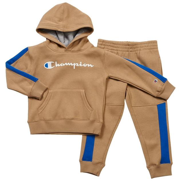 Boys (4-7) Champion® Hoodie & Jogger Sweatpants Set - Khaki