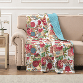 Greenland Home Fashions™ Jewel Reversible Quilted Throw Blanket