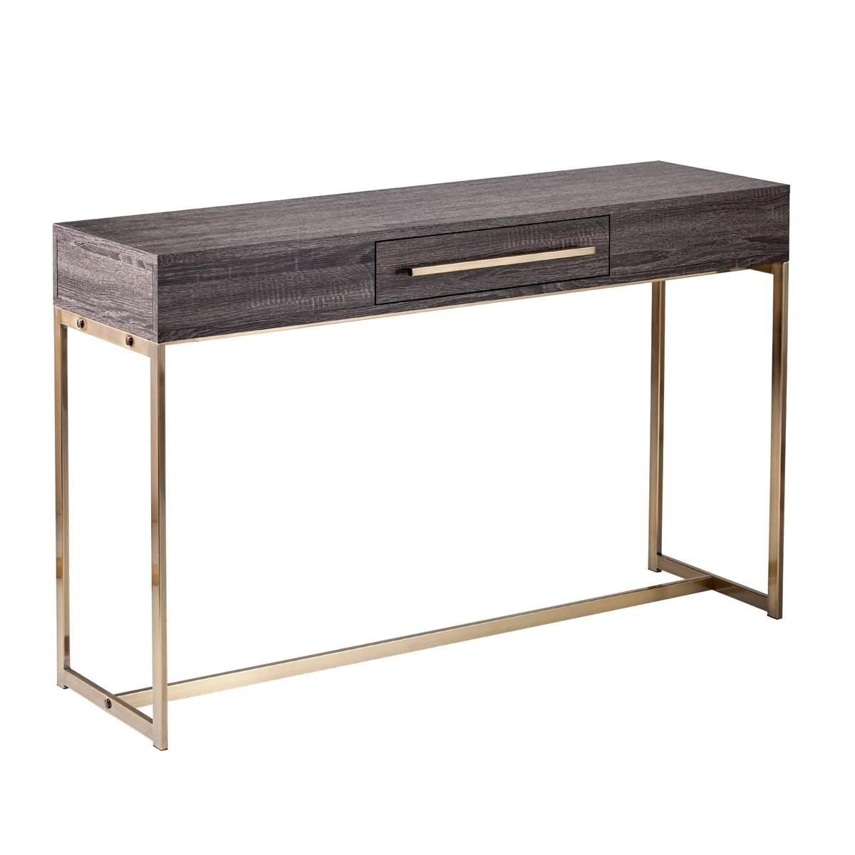 Southern Enterprises Akmonton Long Console Table w/ Storage