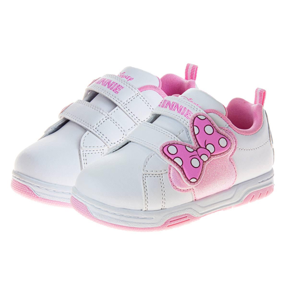 Little Girls Disney Minnie Mouse Pink Fashion Sneakers