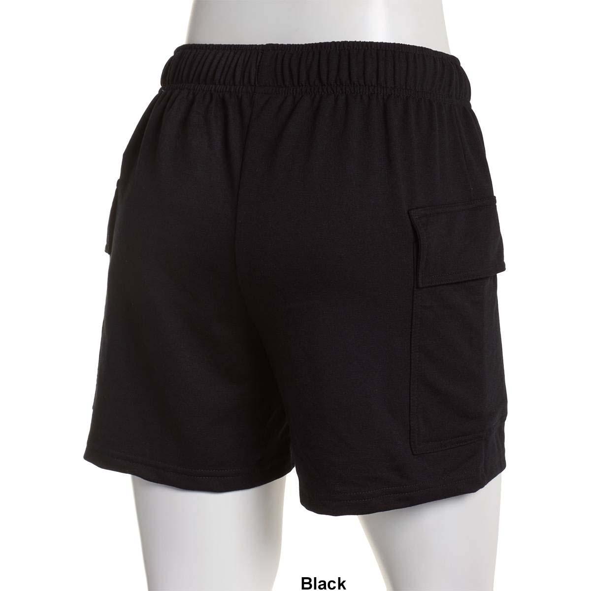 Womens Starting Point® French Terry Solid Cargo Shorts