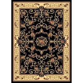 Rugs America(tm) New Vision Souvanerie Rectangle Area Rug - Black