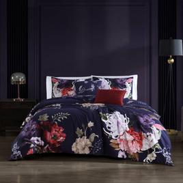 Bebejan® Deep Purple Garden Cotton 5pc. Reversible Comforter Set