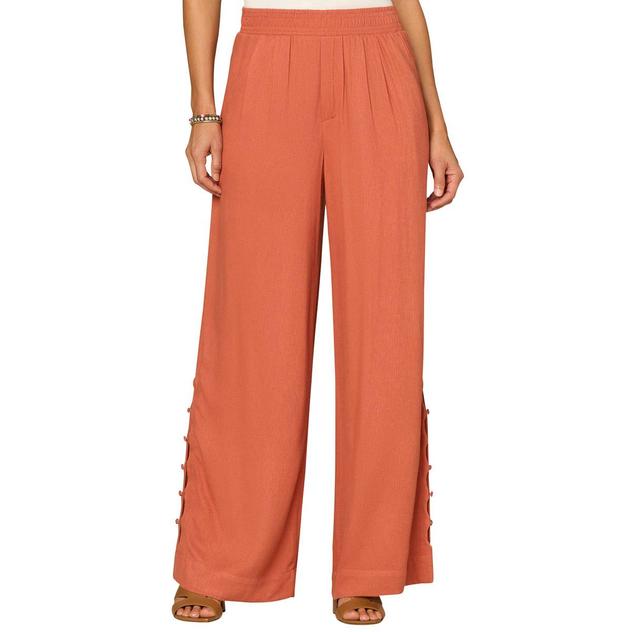 Womens Democracy Skyrise Pull On Wide Leg Glider Pants