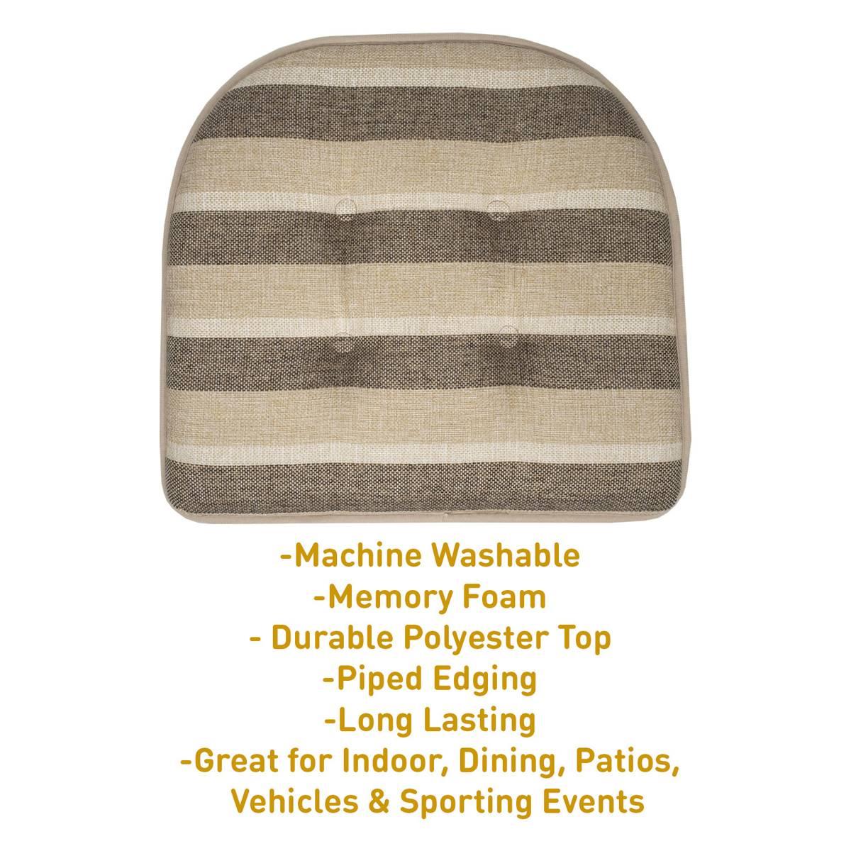 Sweet Home Collection Bradford U-Shaped Memory Foam Chair Cushion