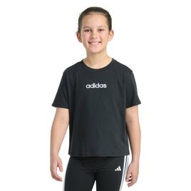 Girls (7-16) adidas(R) Embroidered Logo Short Sleeve Tee