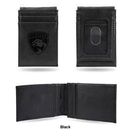 Mens NHL Florida Panthers Faux Leather Front Pocket Wallet