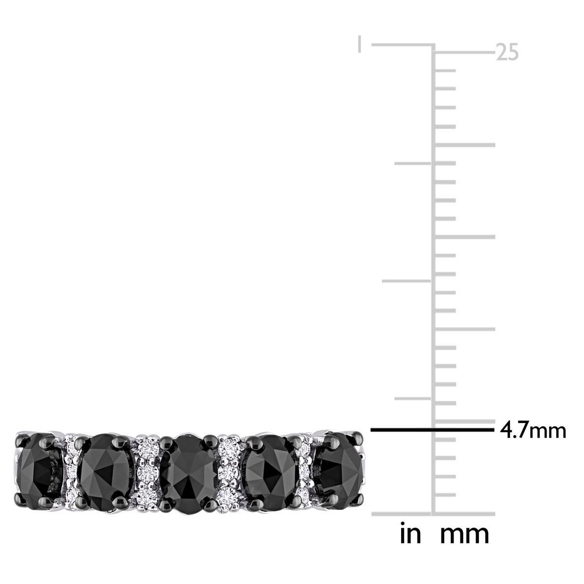 Radiant Rainbow™ White Gold Moissanite Semi-Eternity Band