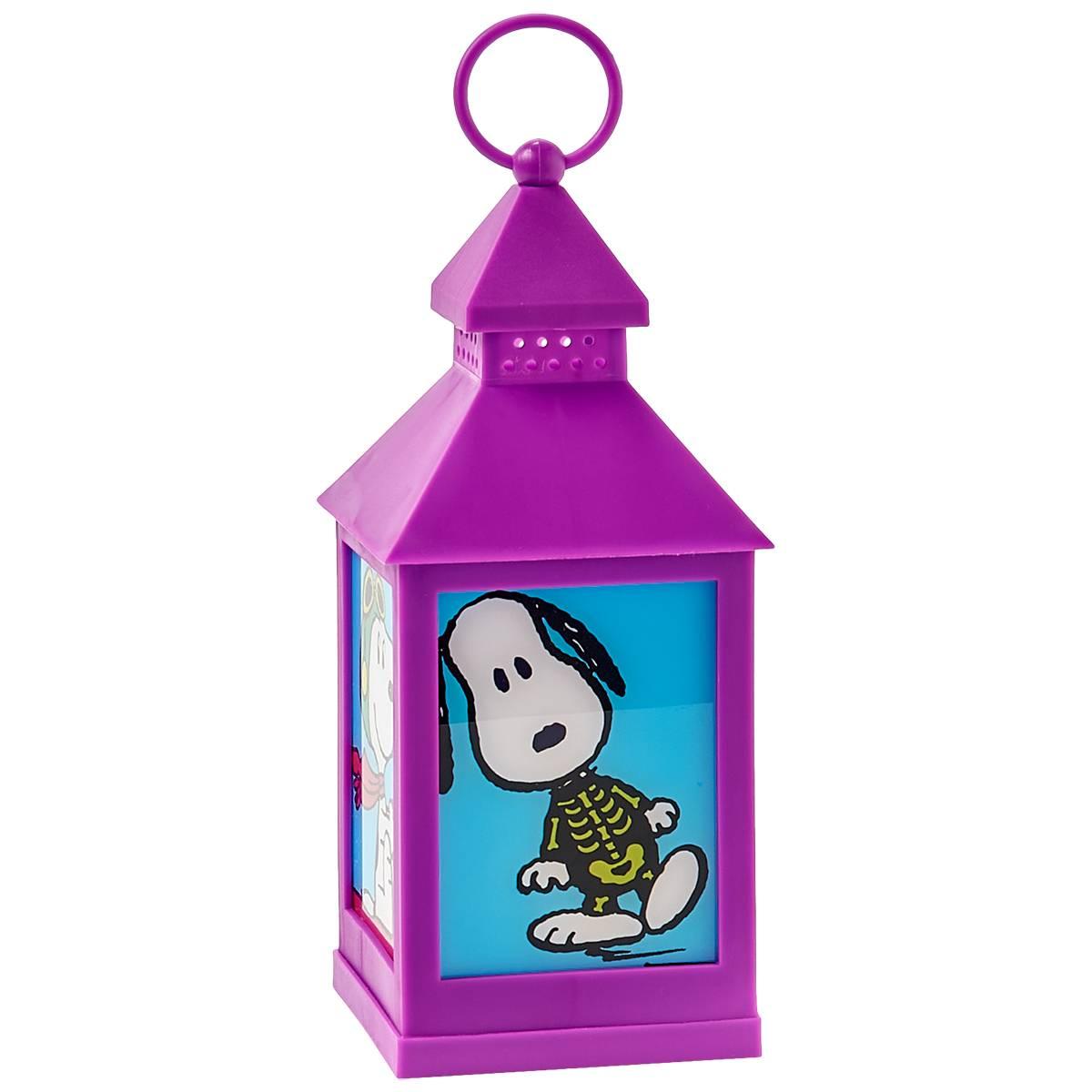 Peanuts Snoopy Halloween Lantern - Purple