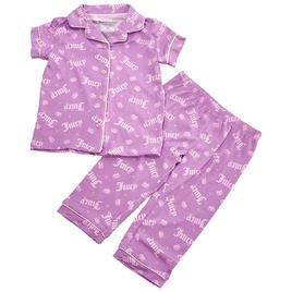 Toddler Girl Juicy Couture JC Logo French Jersey Pajama Set