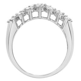 Nova Star White Gold Multi Row Lab Grown Diamond Ring