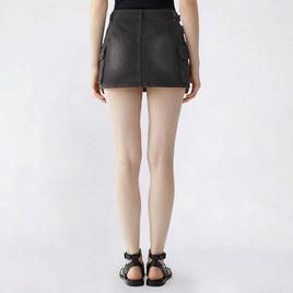 Juniors Love Tree Belted Denim Cargo Skirt