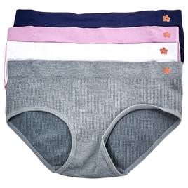 Girls Limited Too™ 4pk. Foil Logo Seamless Hipsters