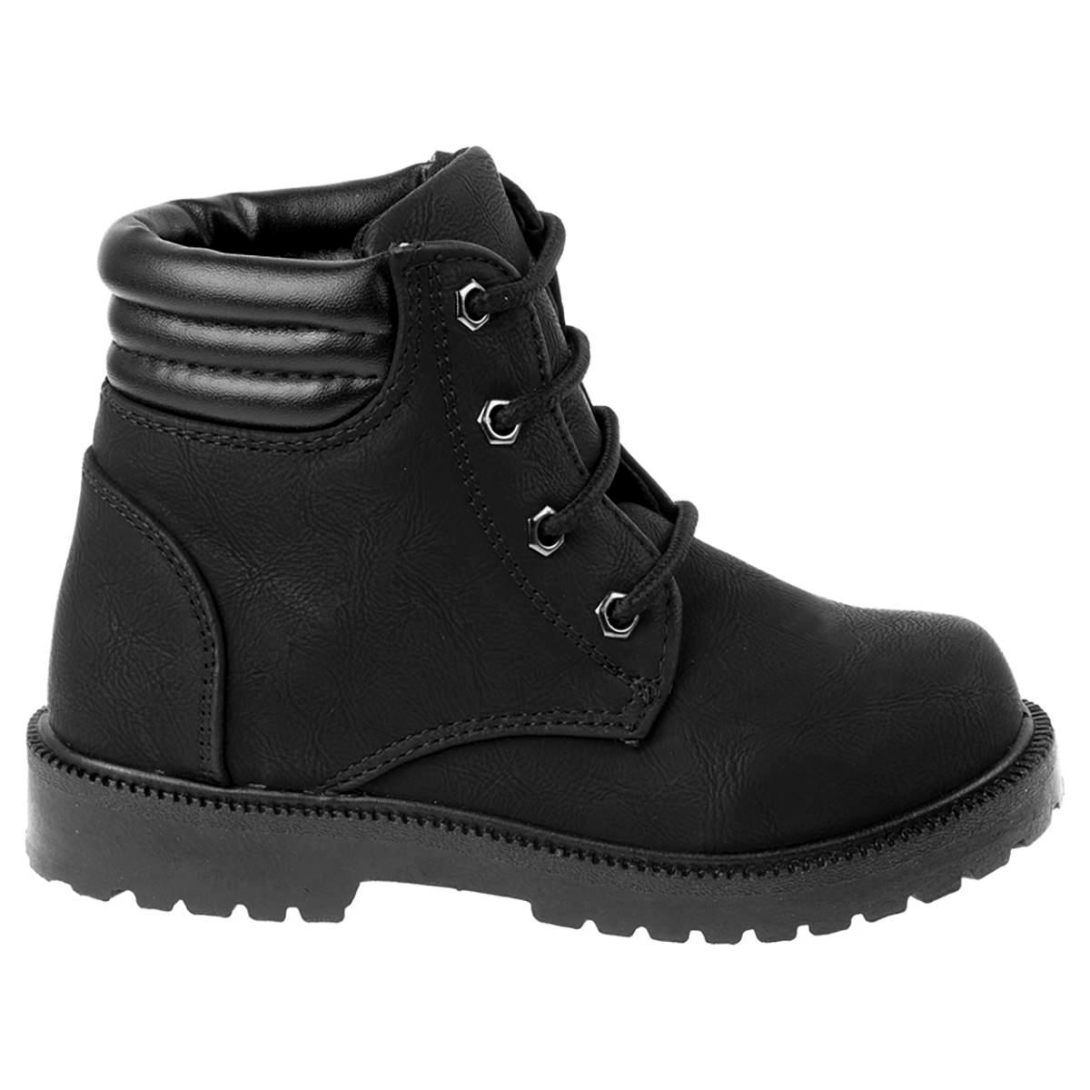 Little Kids Rugged Bear Lace-Up Casual Winter Boots