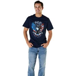 Mens Home of the Brave America 250 Wings of Freedom Graphic Tee