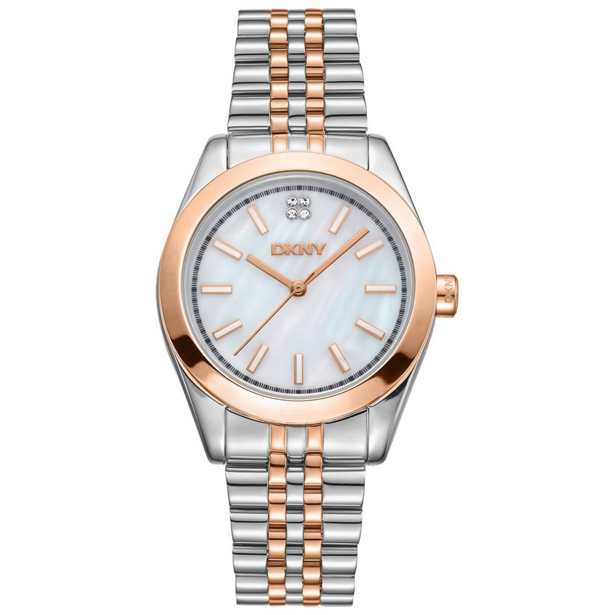 Womens DKNY Nolita Midi Mother of  Pearl Watch - DK1L029M0095