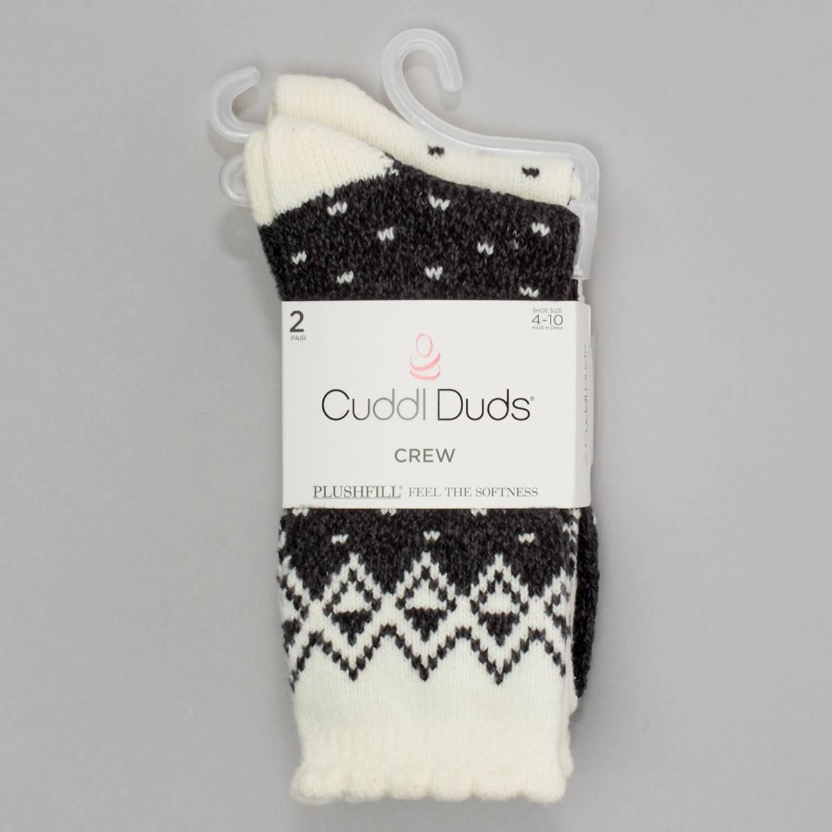 Womens Cuddl Duds 2Pk Colorblk Boot 24.00