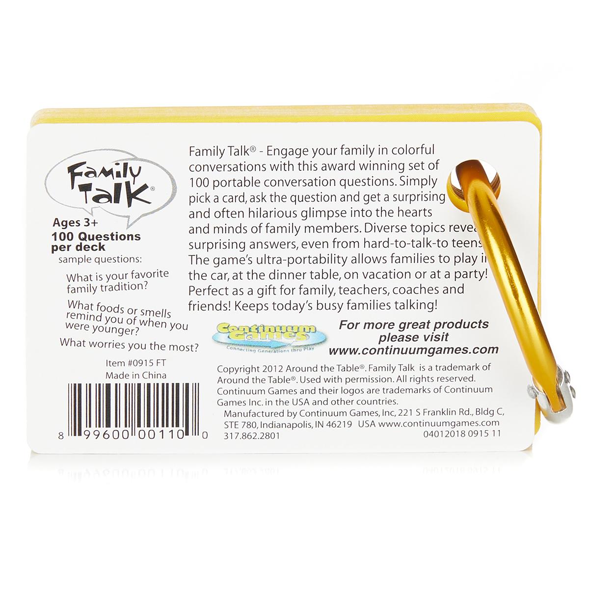Continuum Games Family Talk® Blister Pack