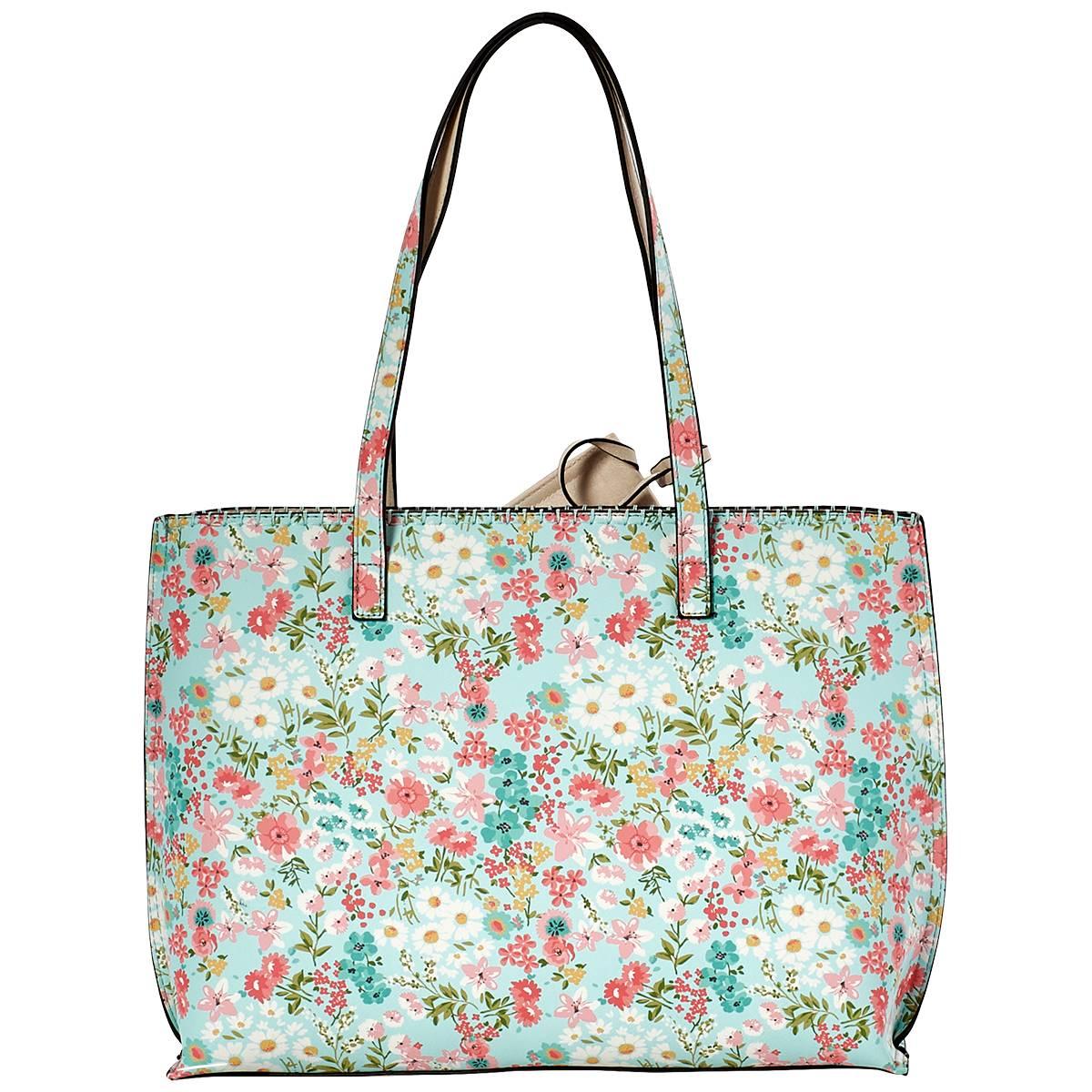DS Fashion 2-in-1 Large Tote - Blue Floral