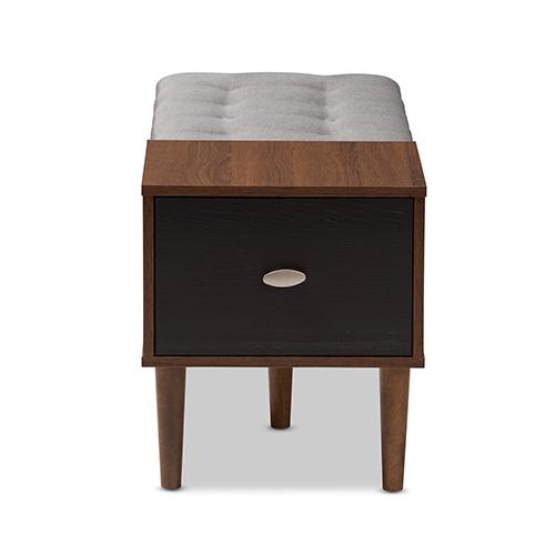 Baxton Studio Merrick Shoe Rack Cabinet Organizer