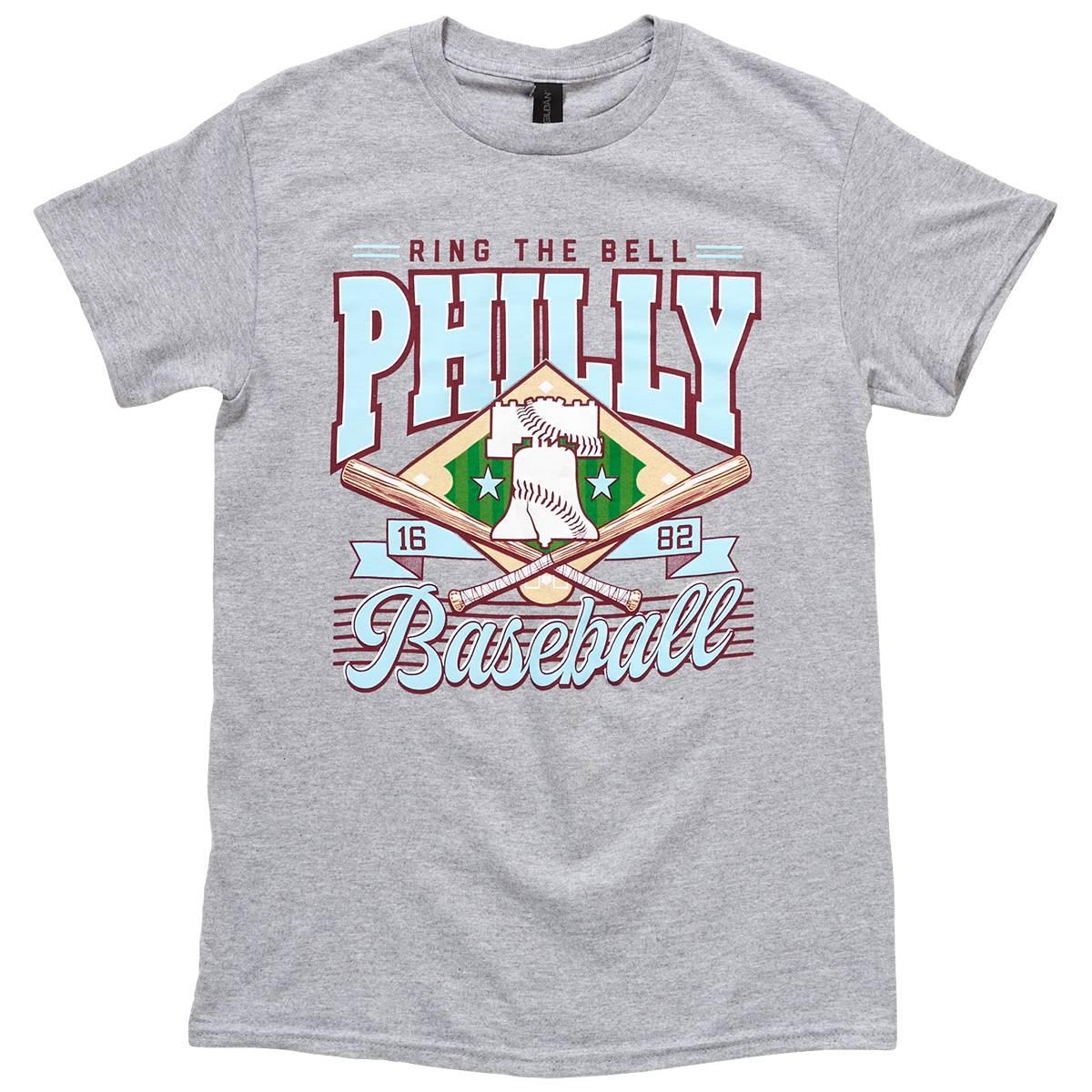 Mens Tailgate Philly Field Short Sleeve Tee - Sport Grey