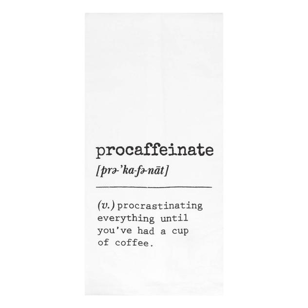 Pro Caffeinate Flour Sack Kitchen Towel