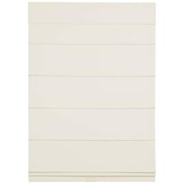 5in. Cordless Textured Fabric Roman Shades - Off White