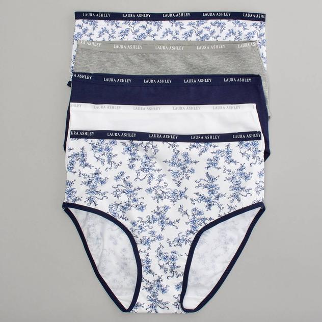 Womens Laura Ashley® 5pk. Floral Brief Panties - LS9221-5PKQK