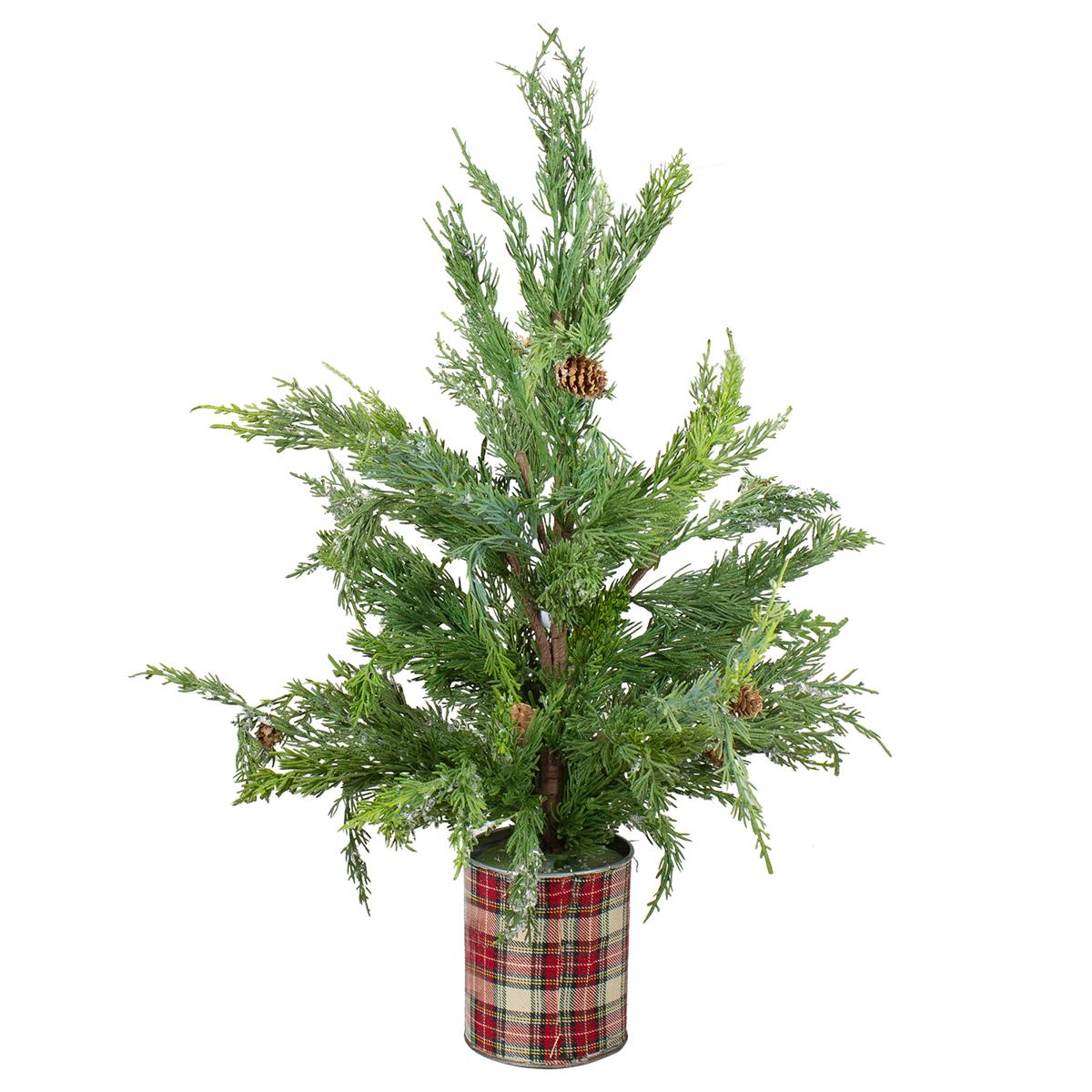 Northlight Real Touch(tm) Potted Iced Cedar Christmas Tree