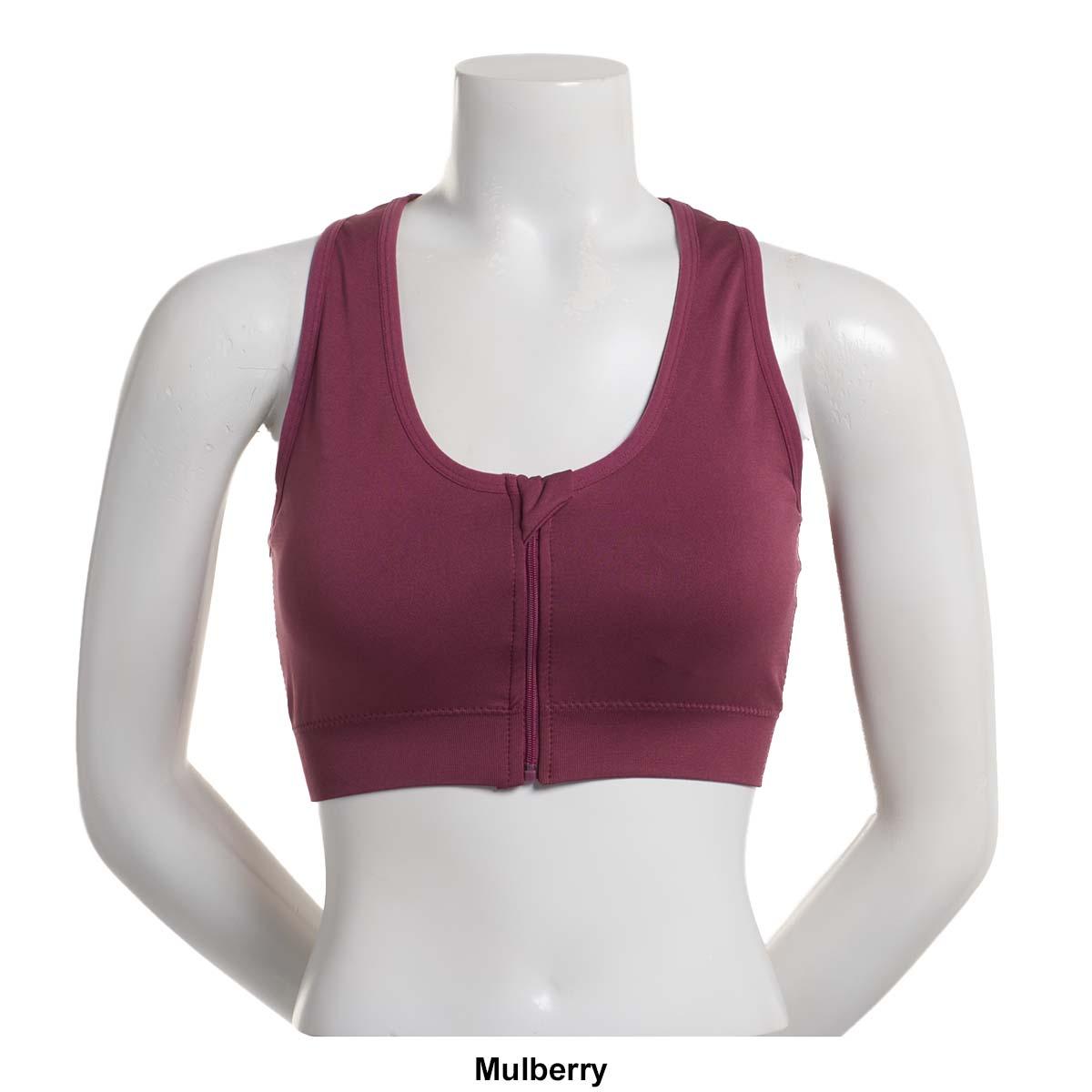 Womens Shadow Sport Seamless Zip Front Sports Bra
