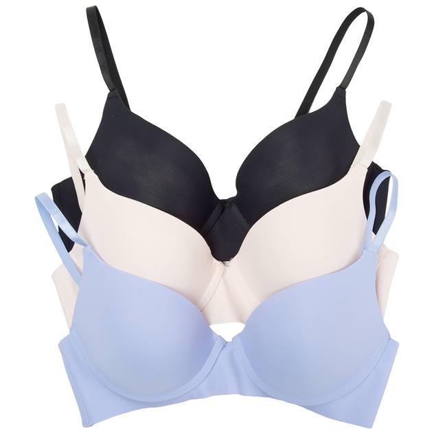 Womens Steve Madden 3pk. Scuba Push-Up Bras SM21051A3