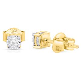 Nova Star® Yellow Gold 1/3ctw. Lab Grown Diamond Stud Earrings